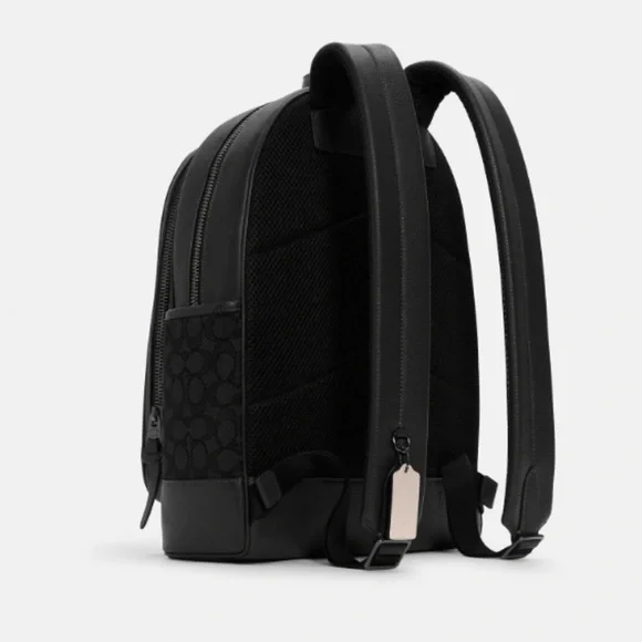 NWT Thompson Backpack In Signature Jacquard with Varsity Stripe - Picture 8 of 14